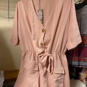 Boohoo Pink Romper